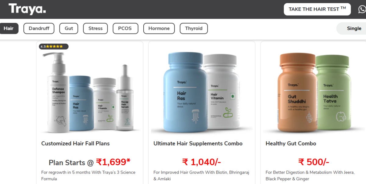 Traya Health Products & Categories