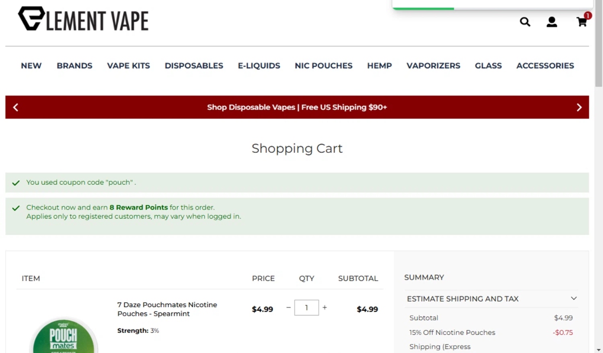 Element Vape Coupon Code March 2025